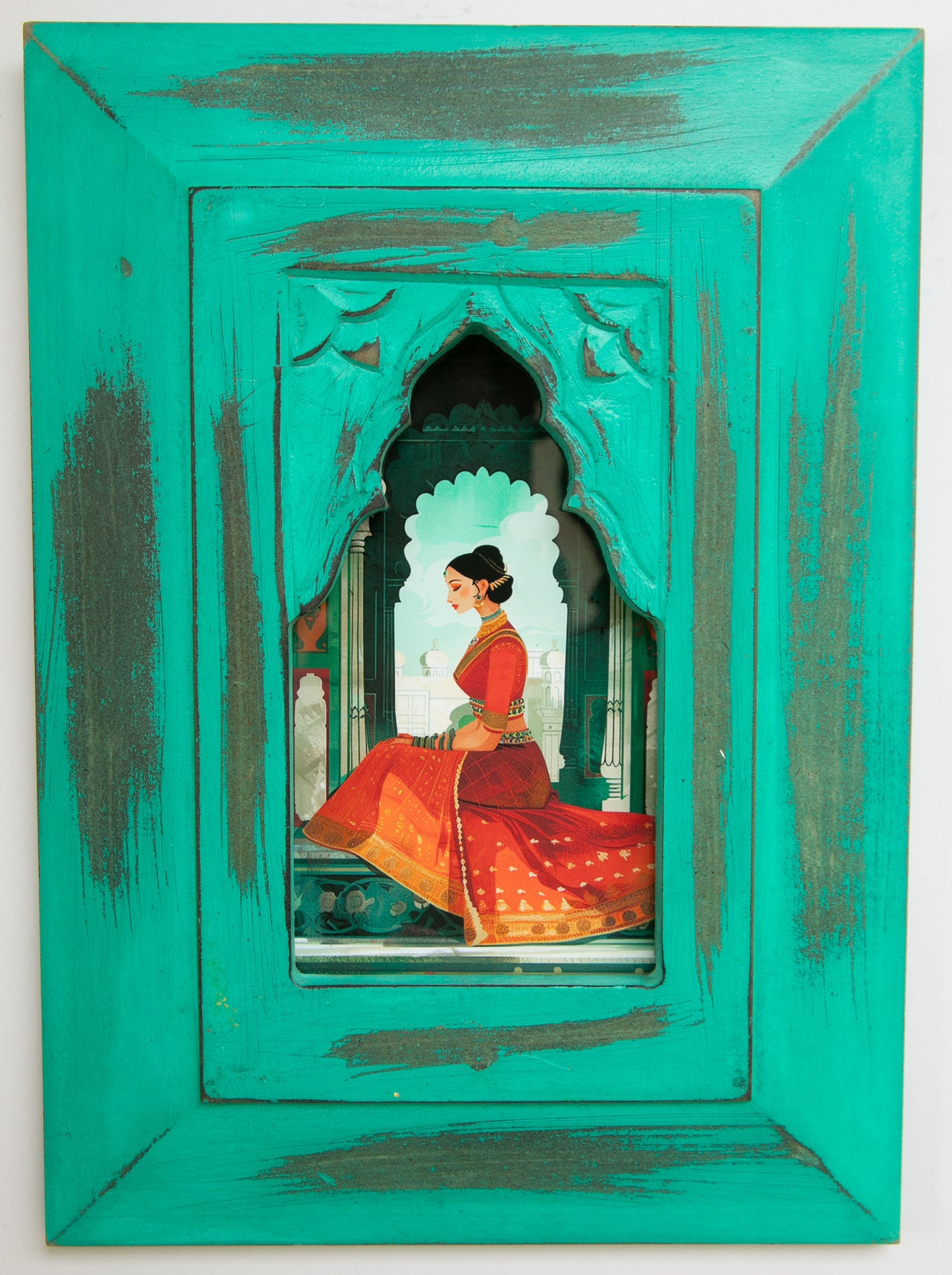 The Marble Court Rani – Jharokha Wall Art