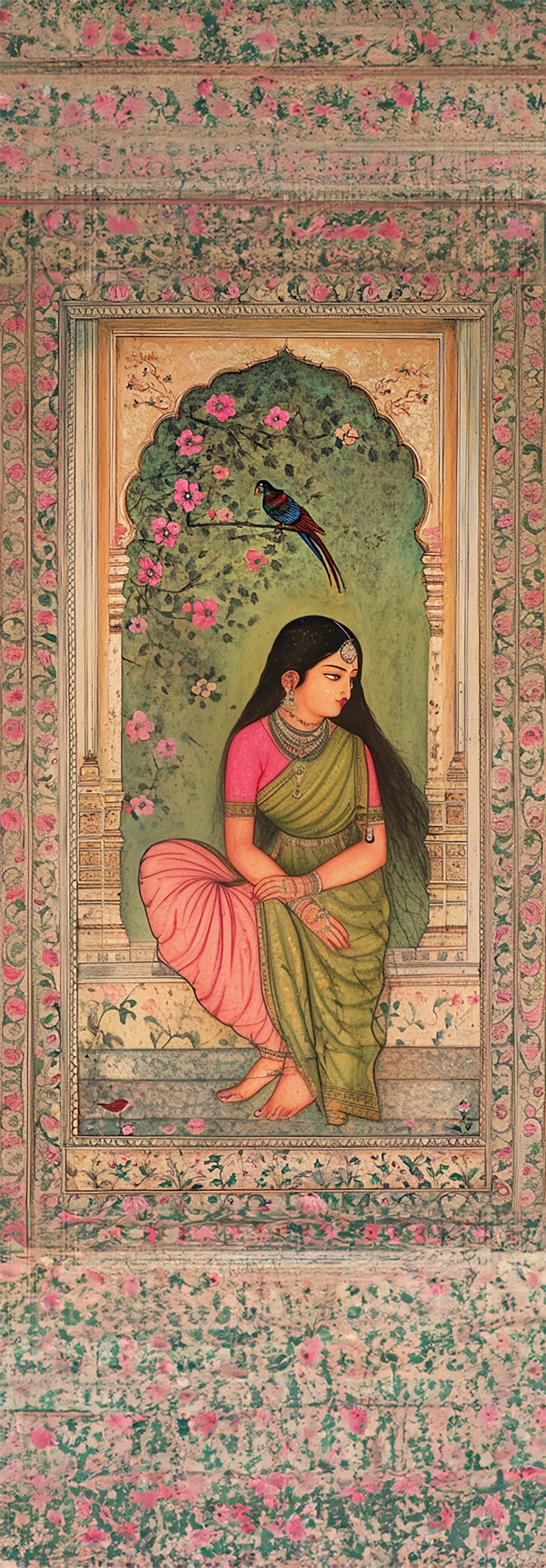 The Peacock Garden – Jharokha Wall Art