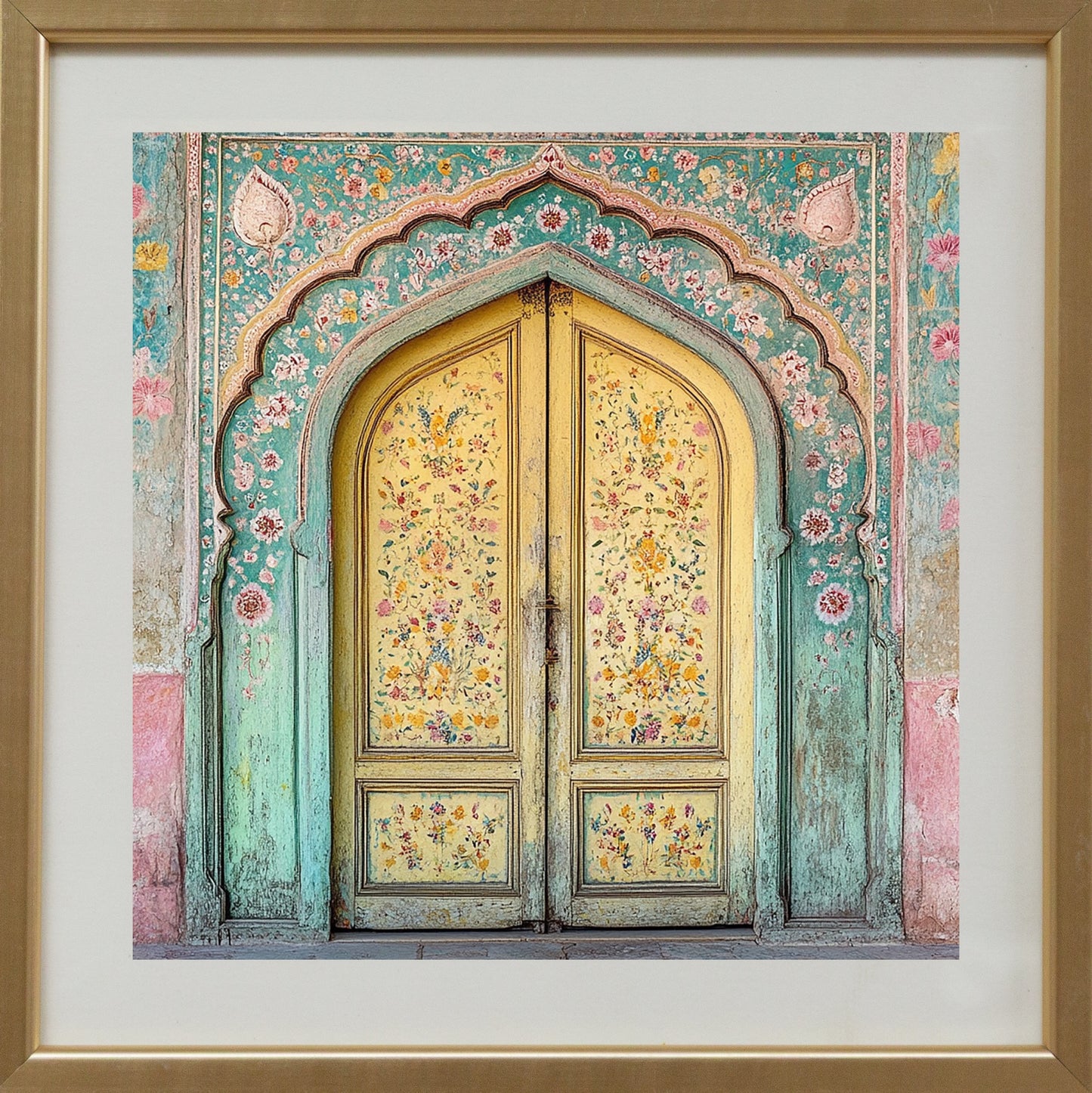 Heritage Doorway - Golden Floral