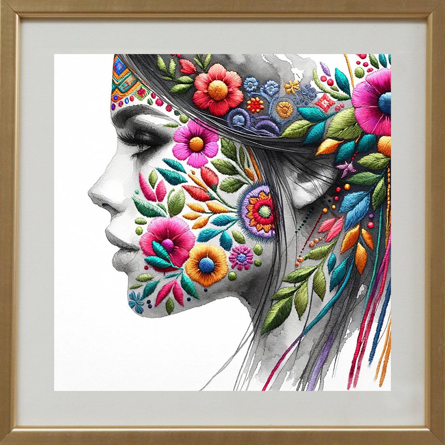 She Blooms – Portrait Print