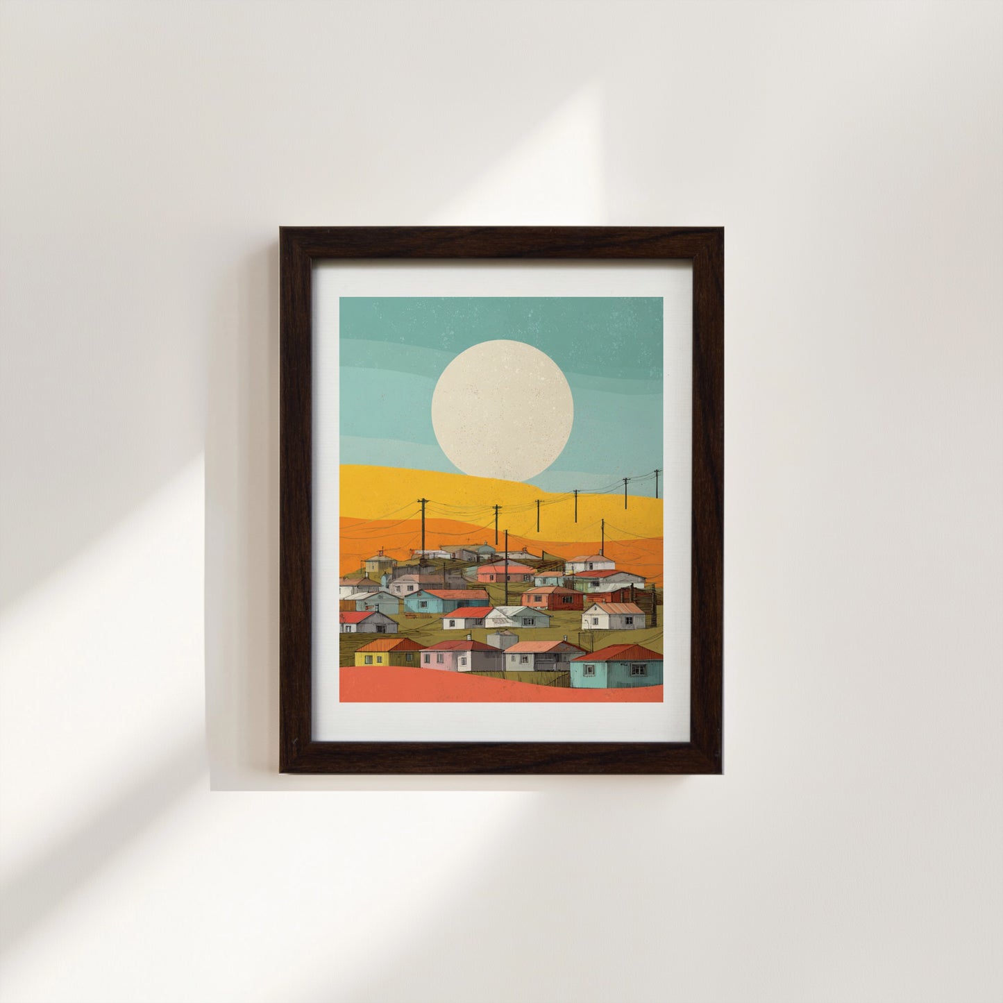 Moonrise Over the Town