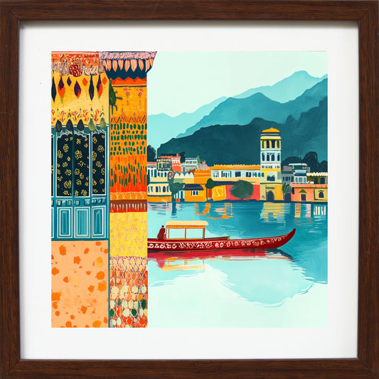 Shikara at the Lake Palace
