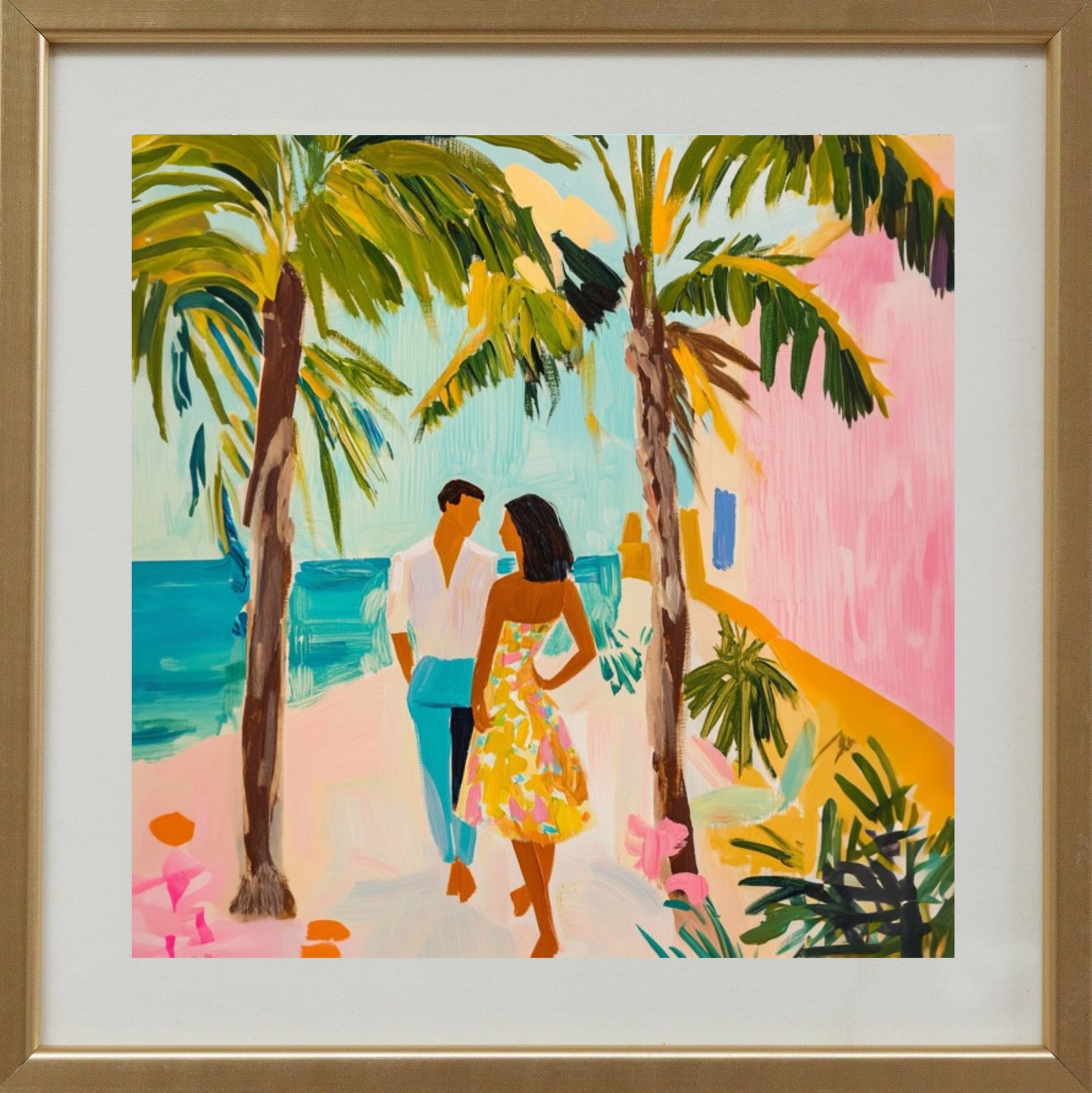 Couple by the beach