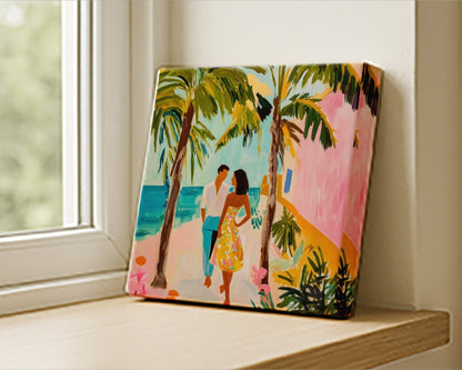 Couple by the beach