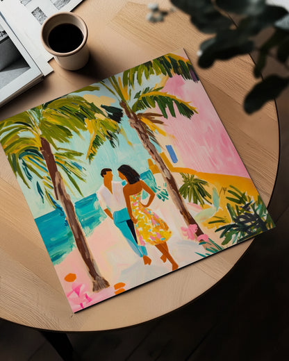 Couple by the beach