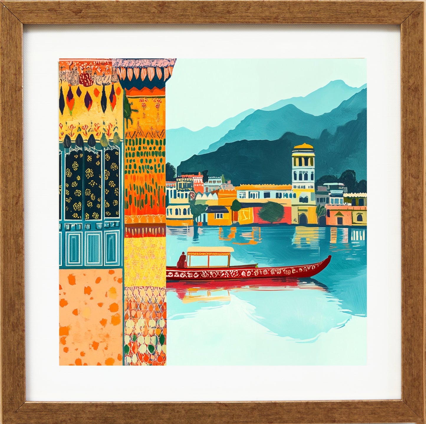 Shikara at the Lake Palace