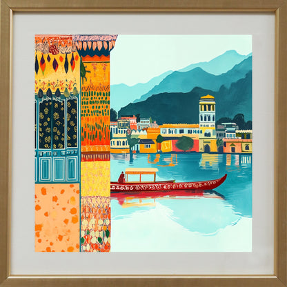 Shikara at the Lake Palace
