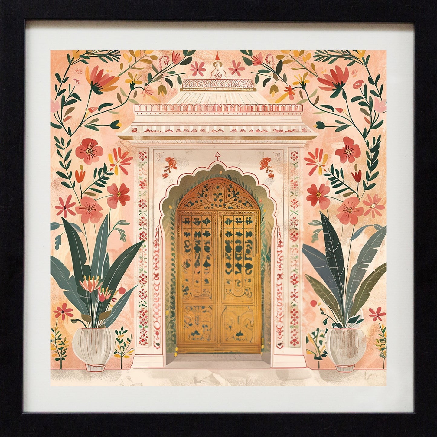 The Floral Courtyard – Heritage Doorway