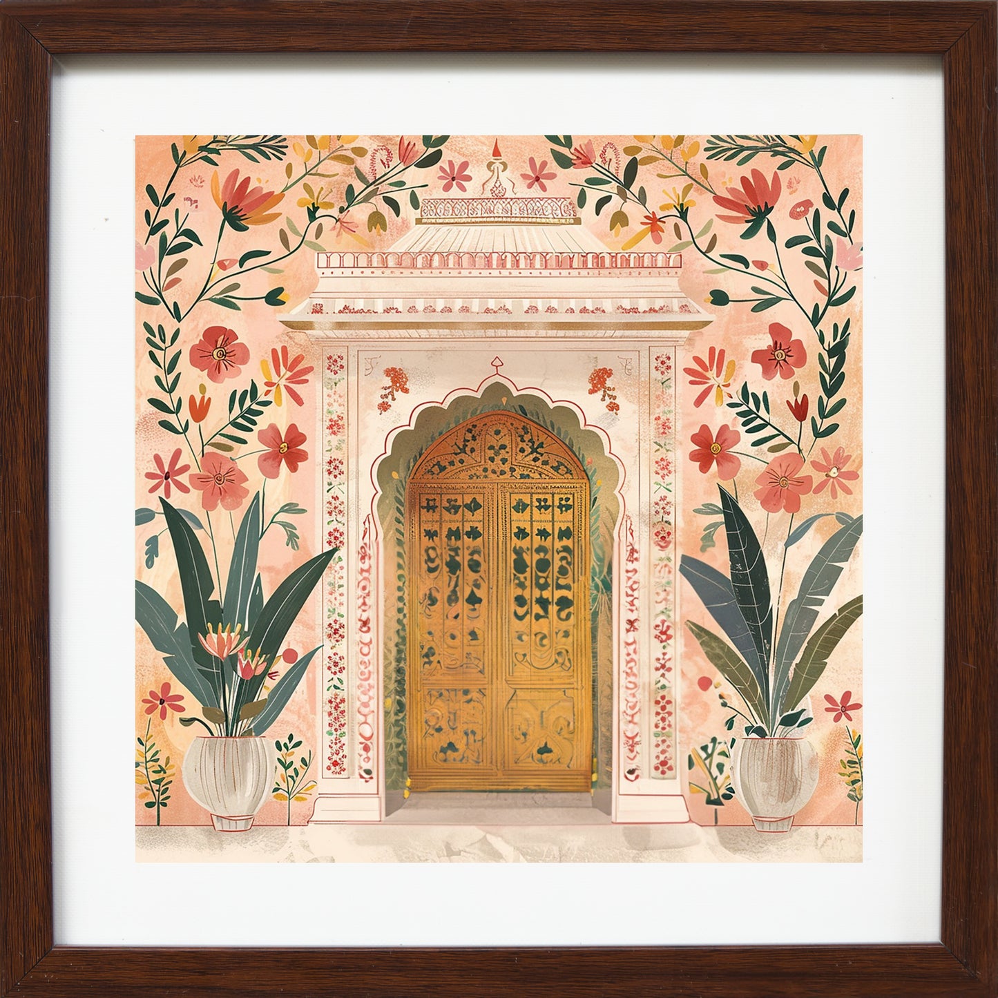 The Floral Courtyard – Heritage Doorway