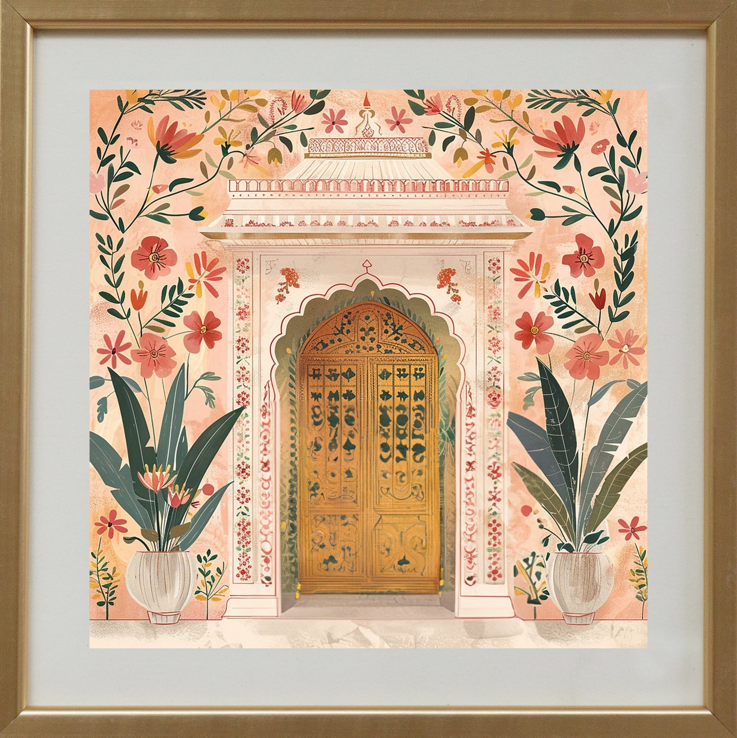 The Floral Courtyard – Heritage Doorway