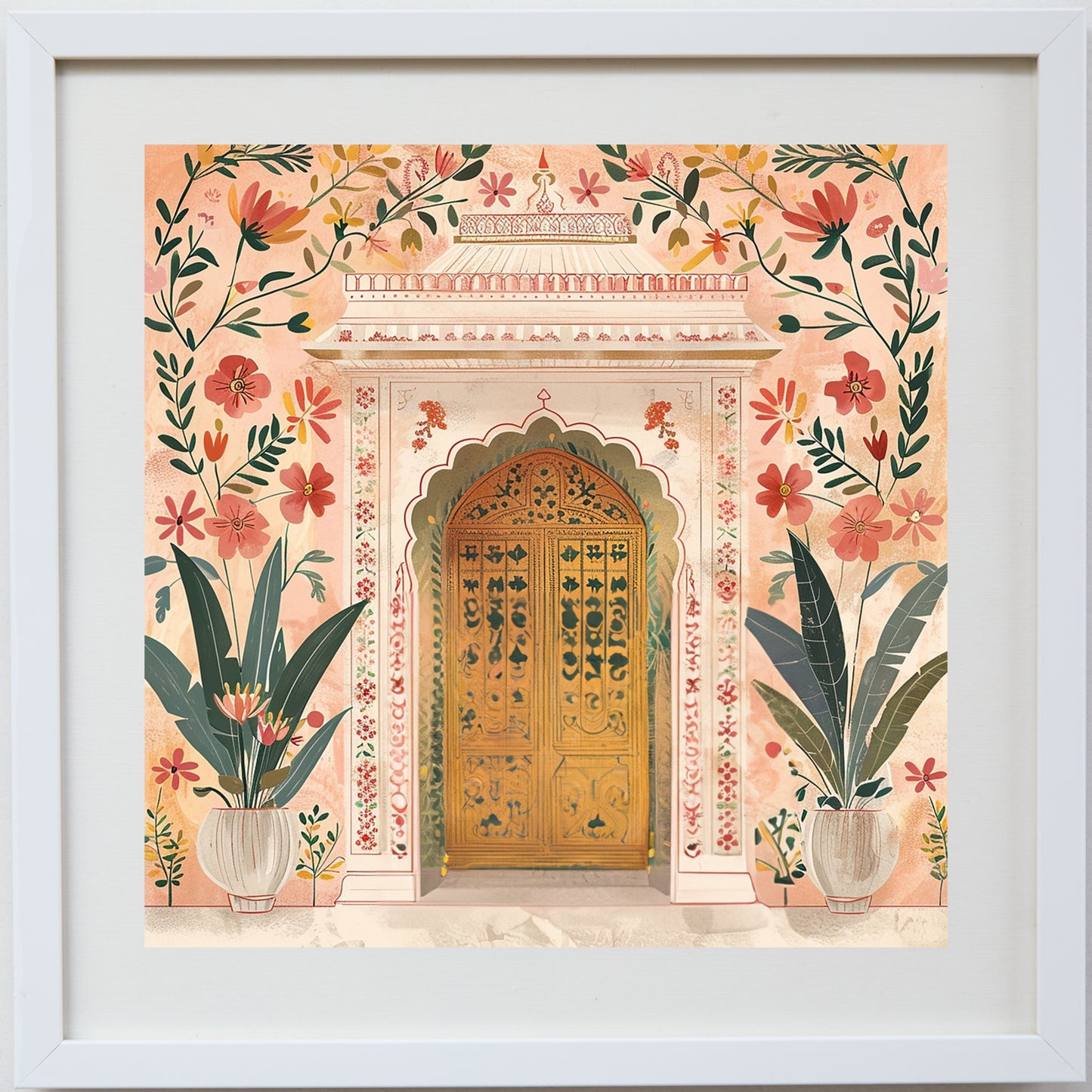 The Floral Courtyard – Heritage Doorway