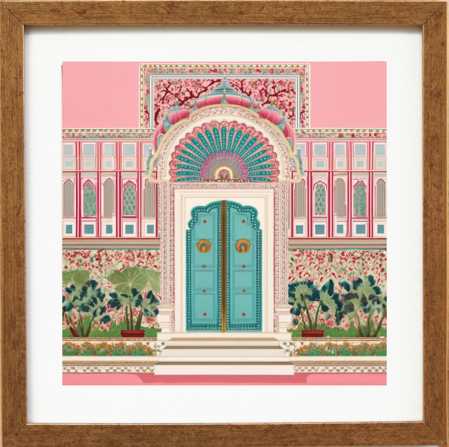 The Teal Palace Gate – Heritage Doorway