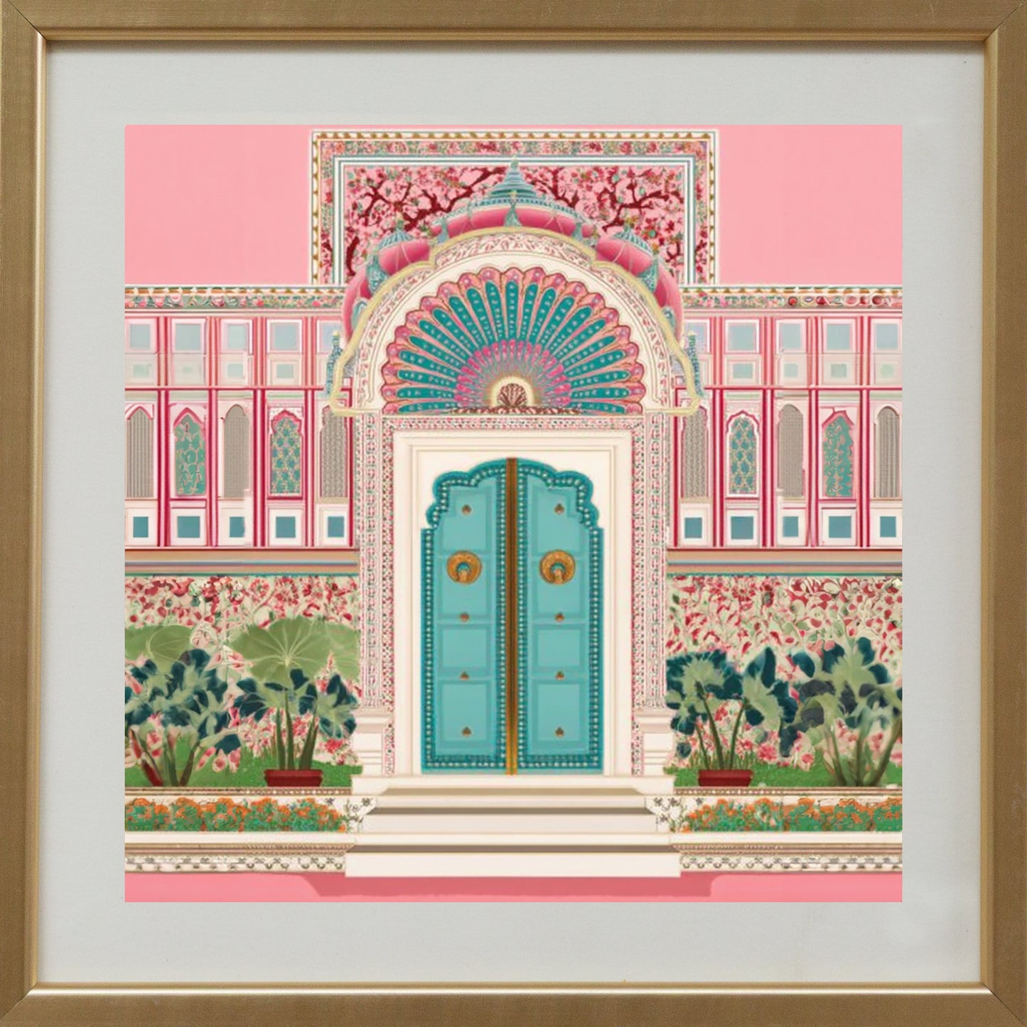 The Teal Palace Gate – Heritage Doorway