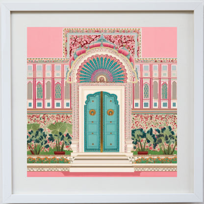 The Teal Palace Gate – Heritage Doorway