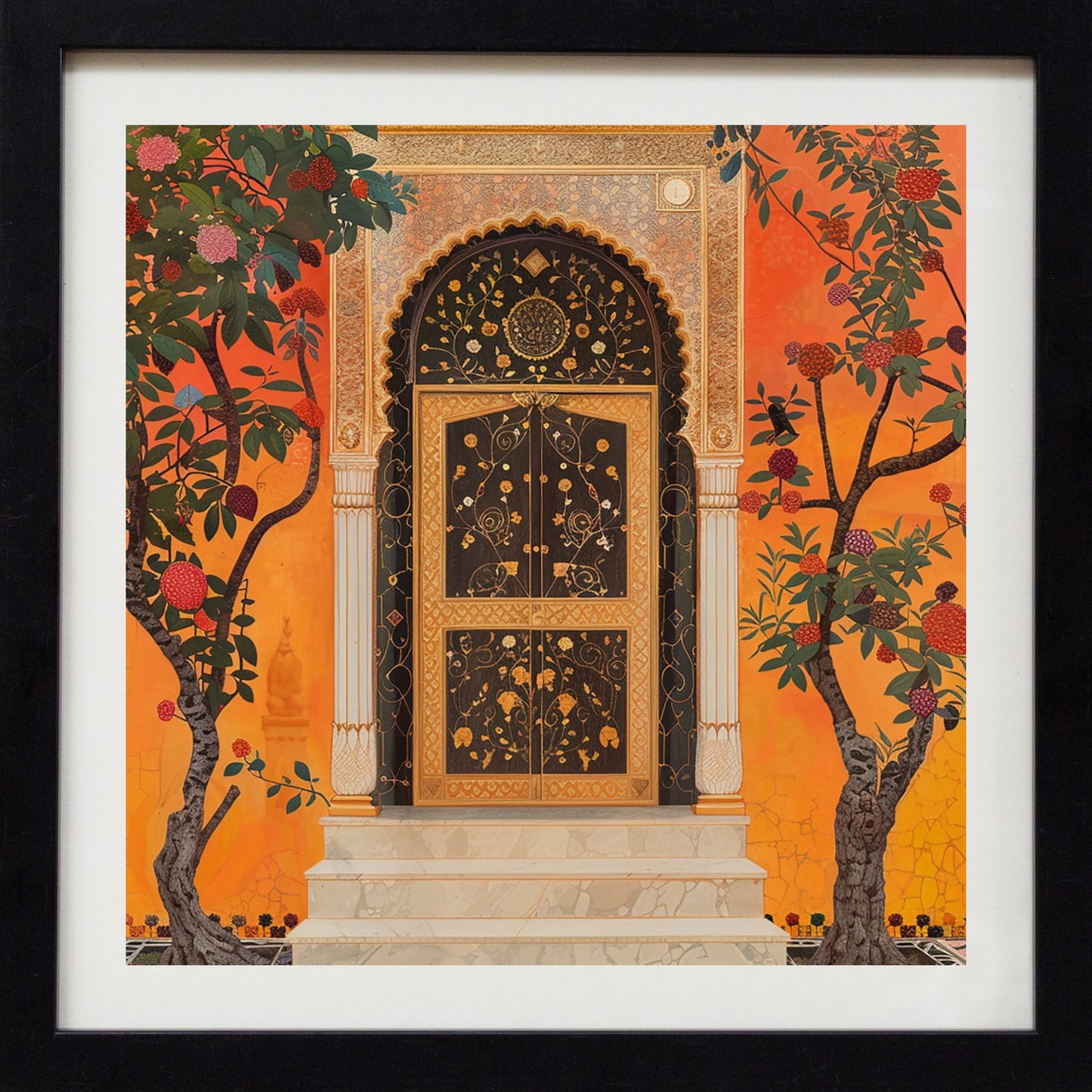 Sunset Garden Gate