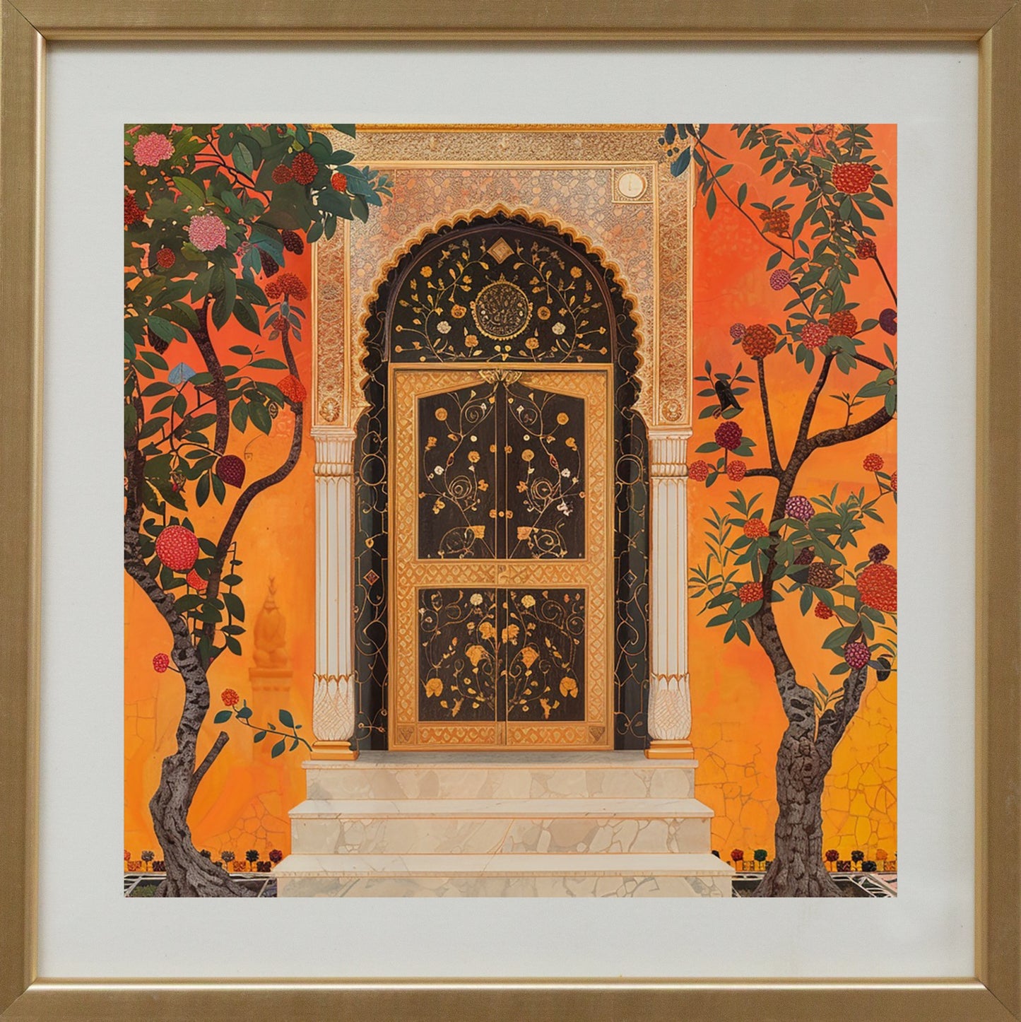 Sunset Garden Gate