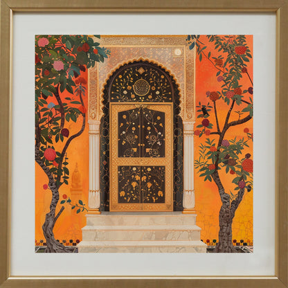 Sunset Garden Gate