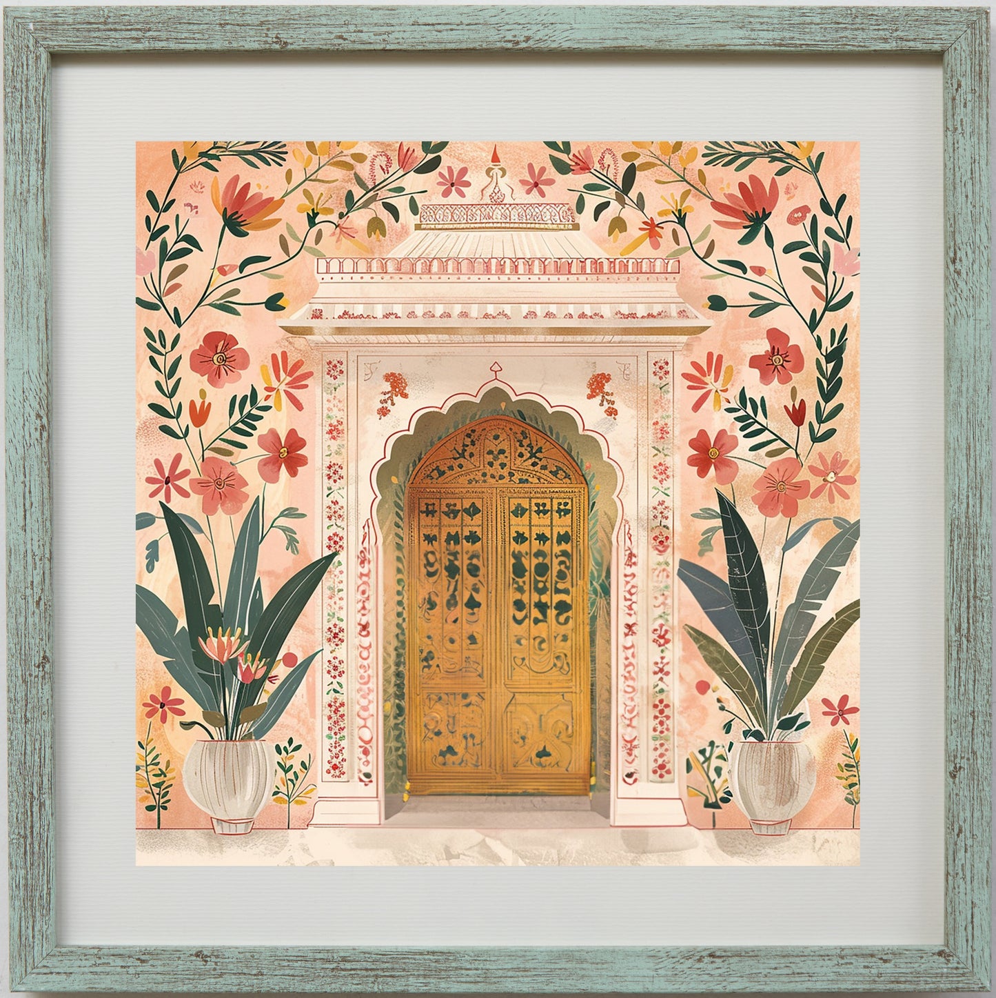 The Floral Courtyard – Heritage Doorway