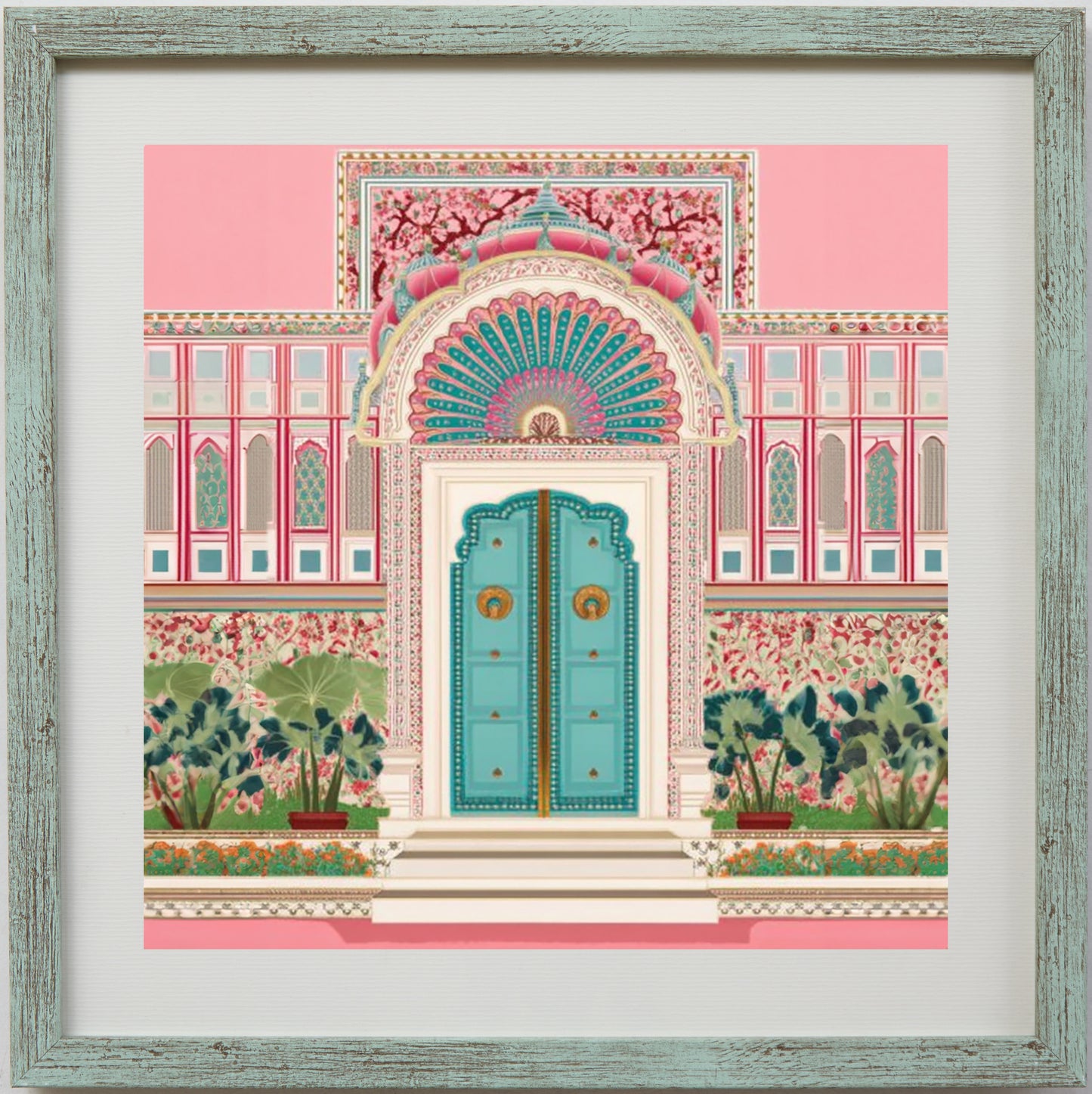 The Teal Palace Gate – Heritage Doorway