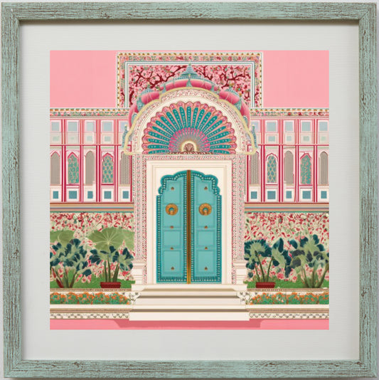 The Teal Palace Gate – Heritage Doorway