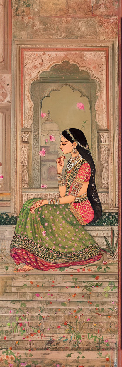 The Rose Petal Rani – Jharokha Wall Art