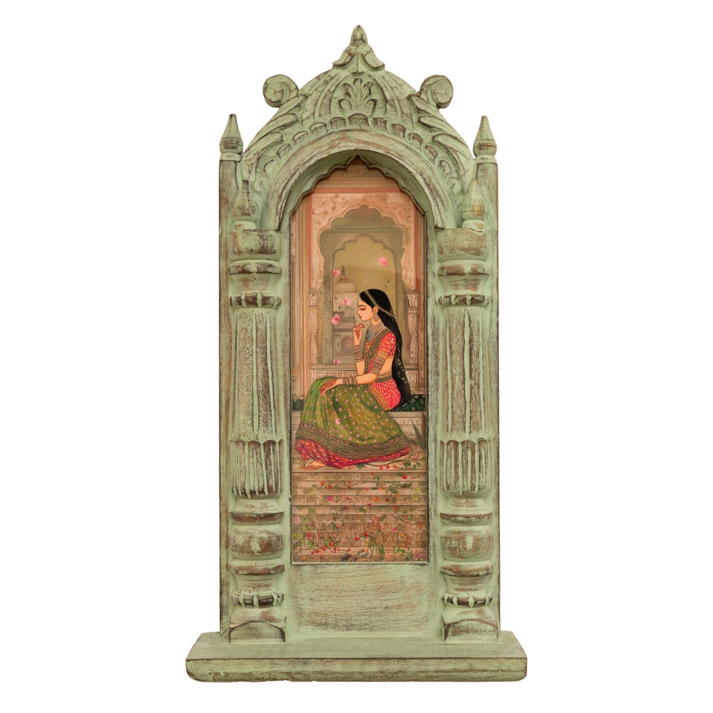 The Rose Petal Rani – Jharokha Wall Art