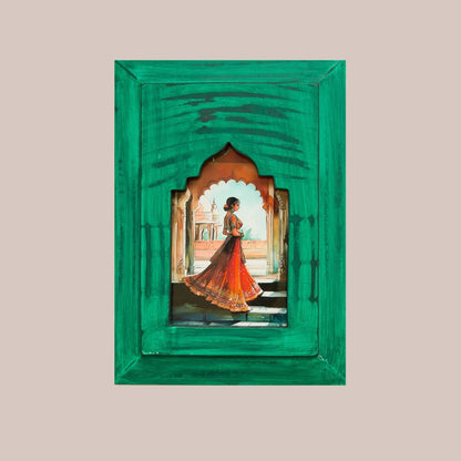 The Amber Arch Rani – Jharokha Wall Art