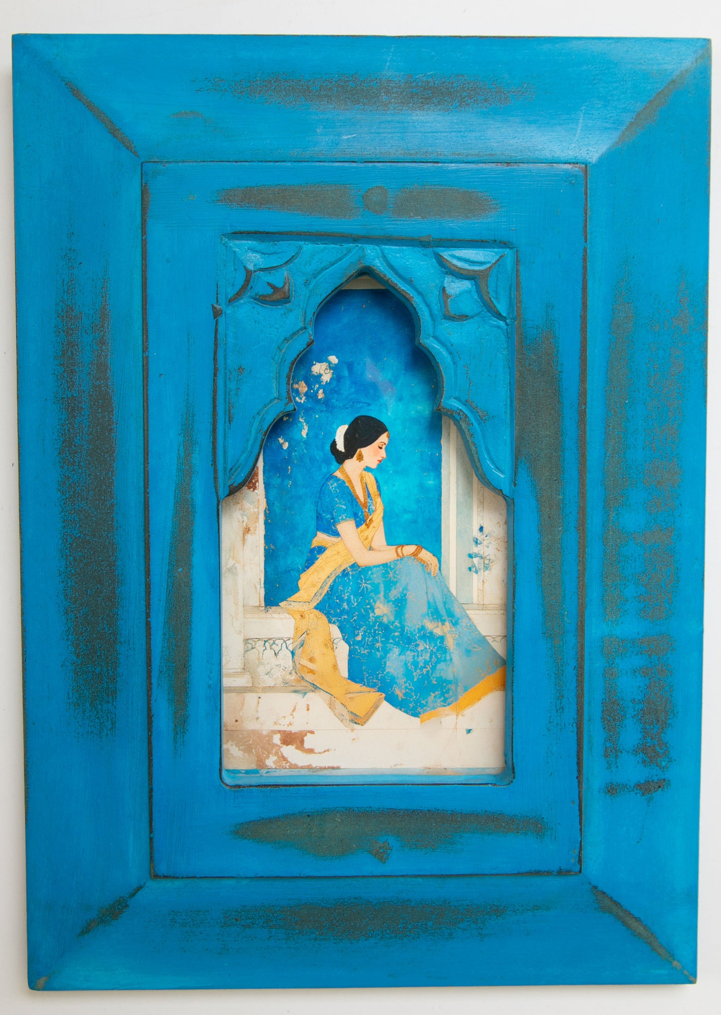 The Jodhpur Blue Begum – Jharokha Wall Art