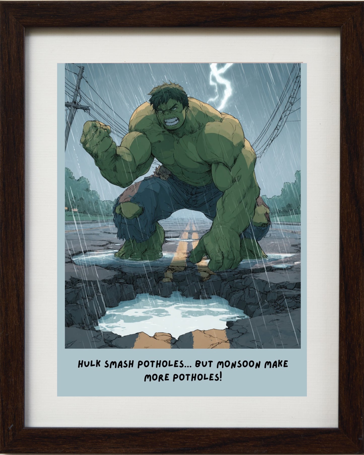 Hulk vs The Monsoon Potholes