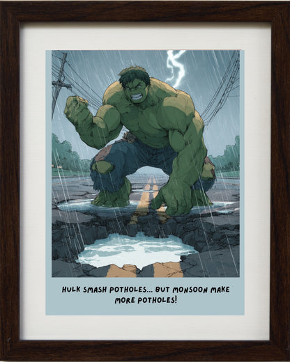 Hulk vs The Monsoon Potholes