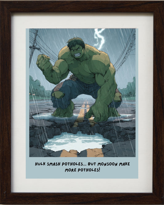 Hulk vs The Monsoon Potholes