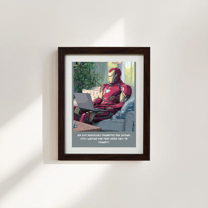 Even Tony Stark Waits for Zoom