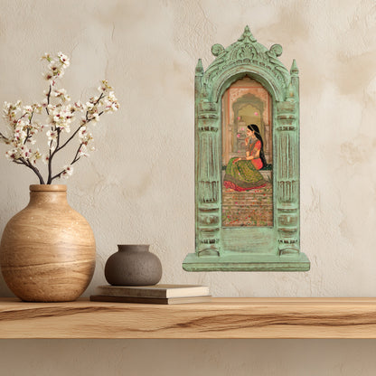 The Rose Petal Rani – Jharokha Wall Art