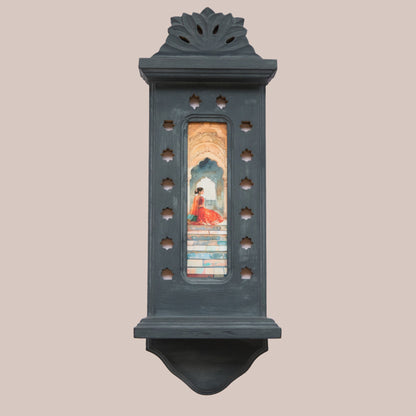 The Scarlet Staircase – Jharokha Wall Art