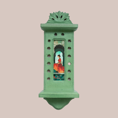 The Jade Court Rani – Jharokha Wall Art (Tall)