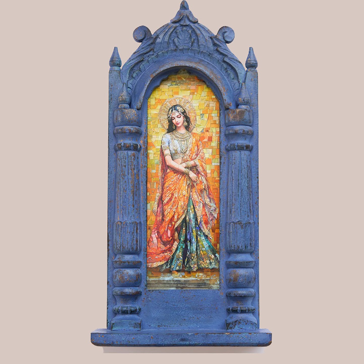 The Golden Rani – Jharokha Wall Art