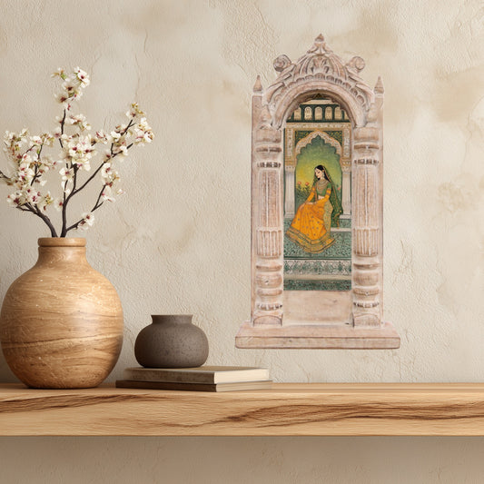 The Jade Garden Rani – Jharokha Wall Art