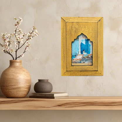 The Blue Haveli Rani – Jharokha Wall Art