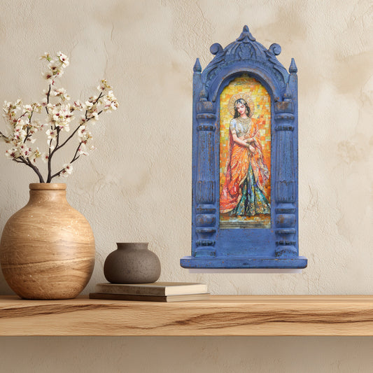 The Golden Rani – Jharokha Wall Art
