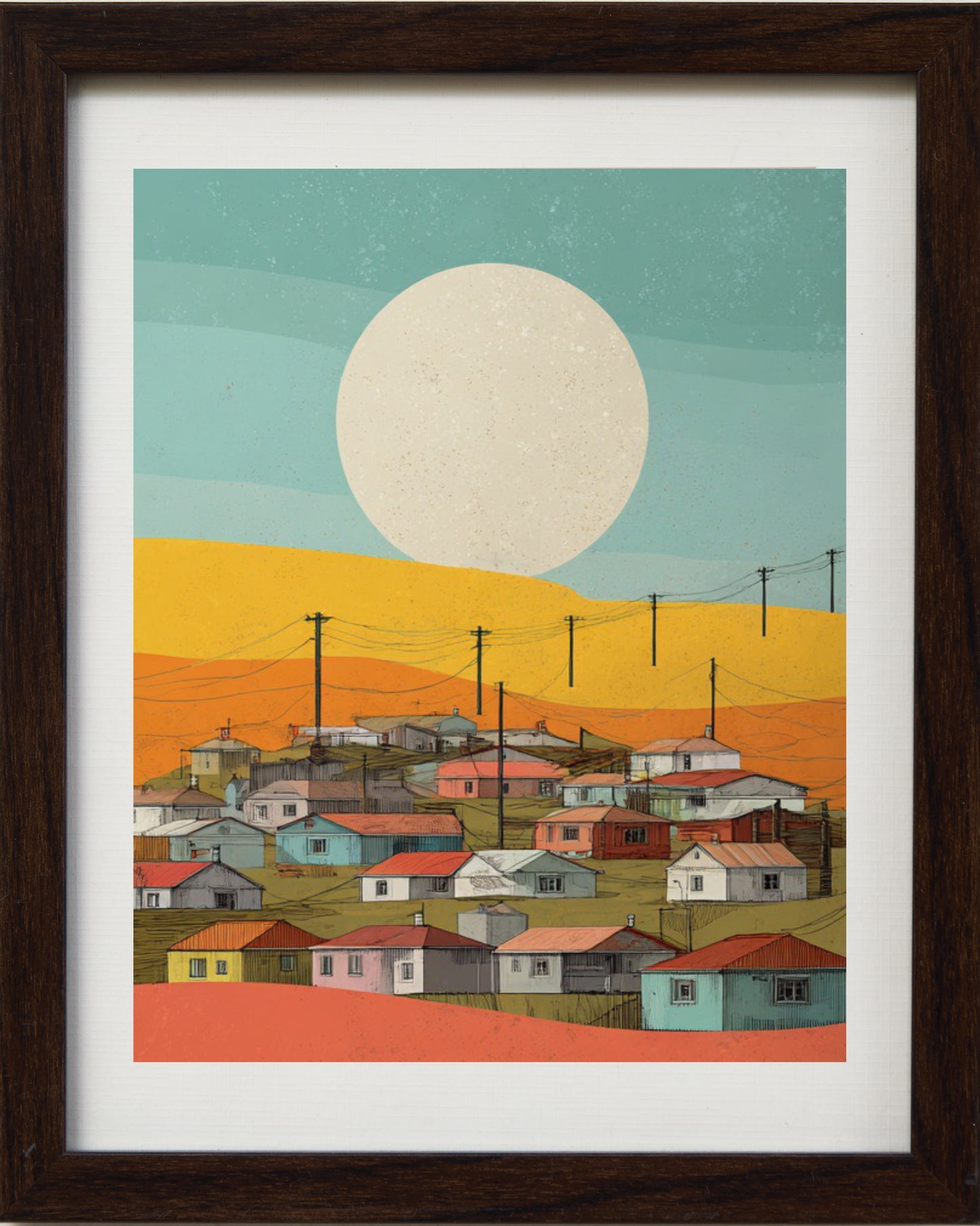 Moonrise Over the Town