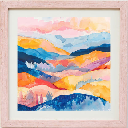 Orange and pink valley
