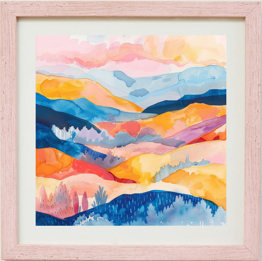 Orange and pink valley
