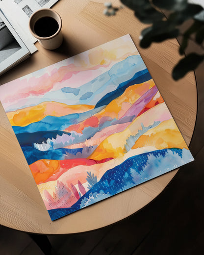 Orange and pink valley