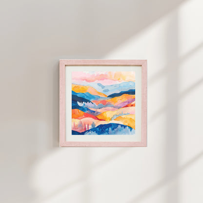 Orange and pink valley
