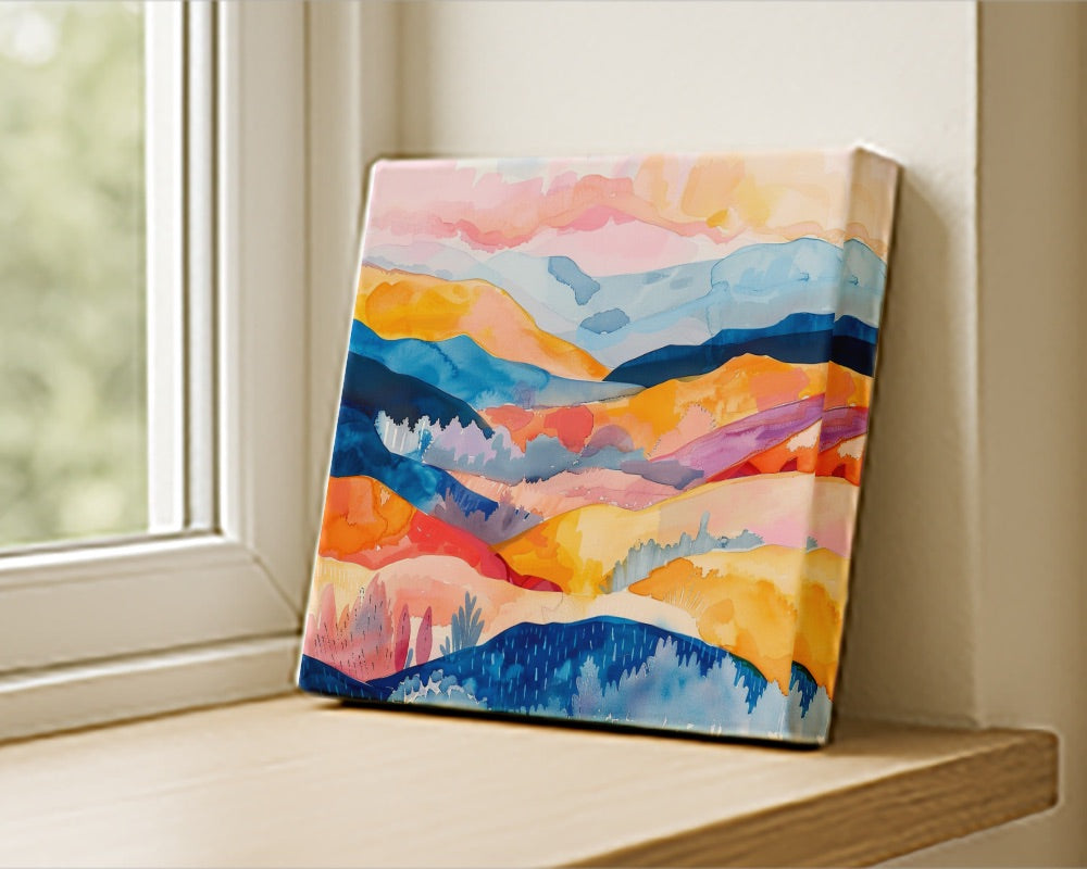 Orange and pink valley