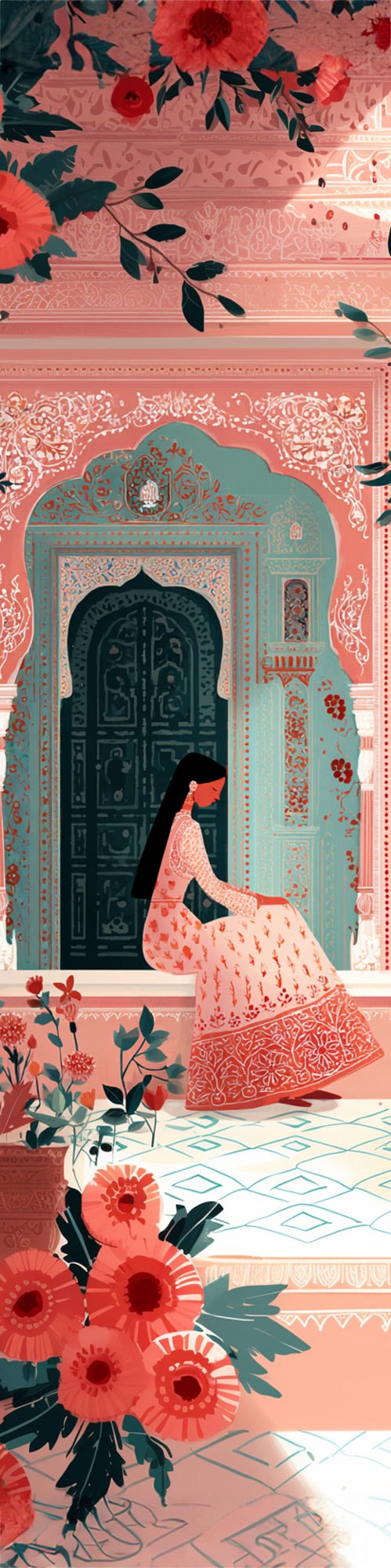 The Blossom Court – Jharokha Wall Art
