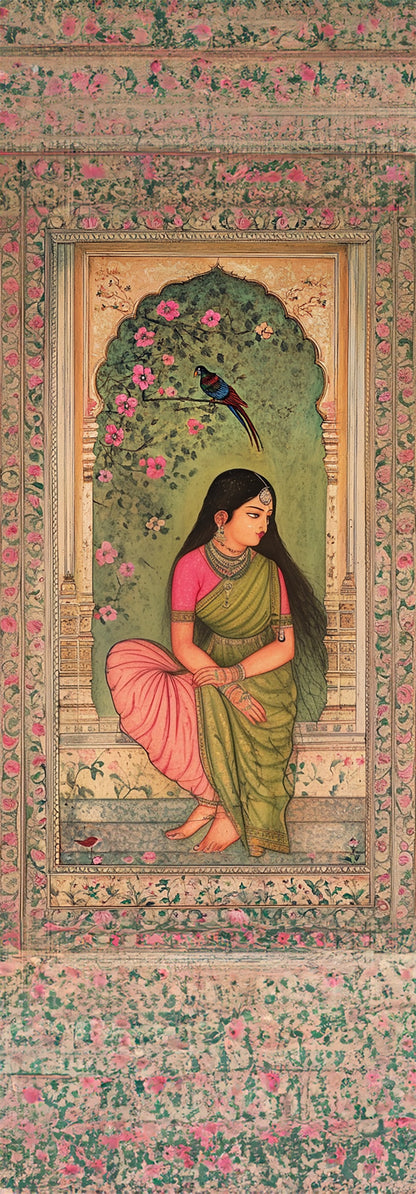 The Peacock Garden – Jharokha Wall Art