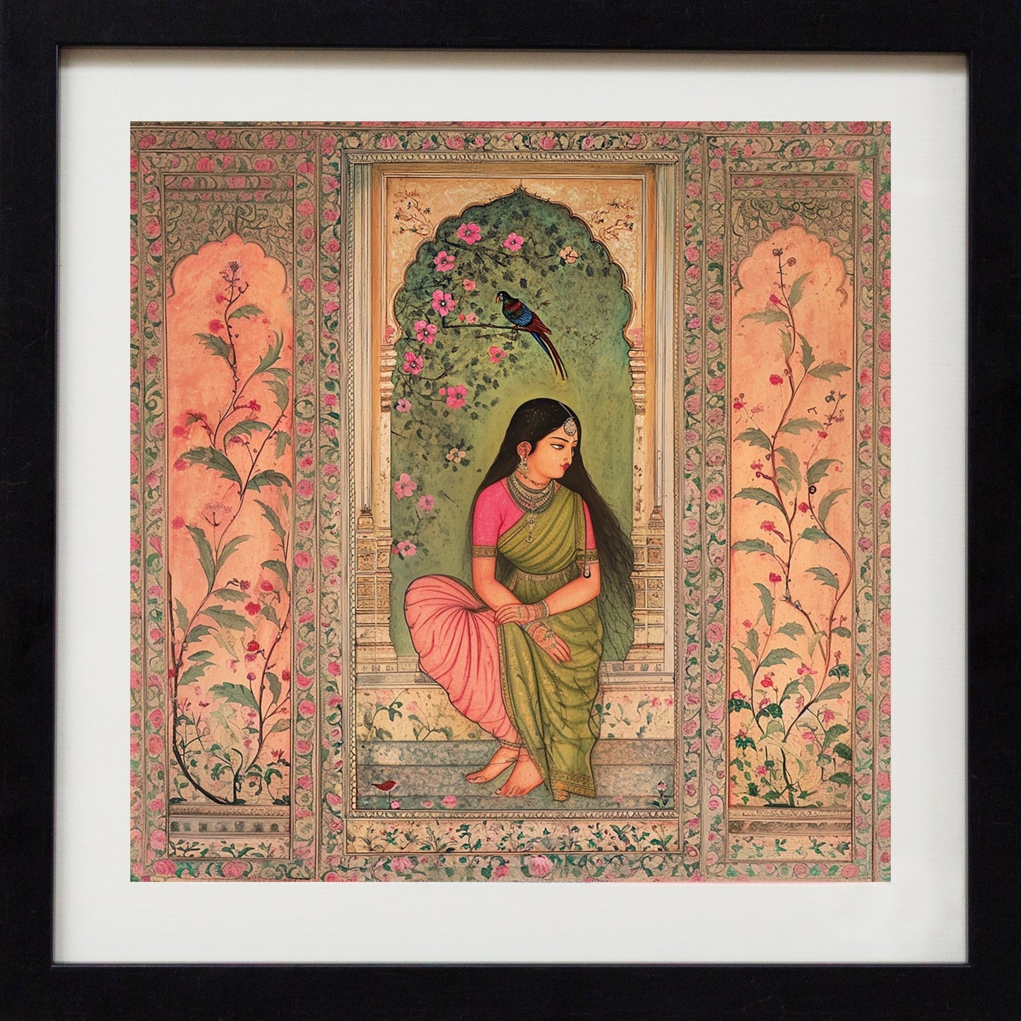 Garden Song - Mughal Portrait