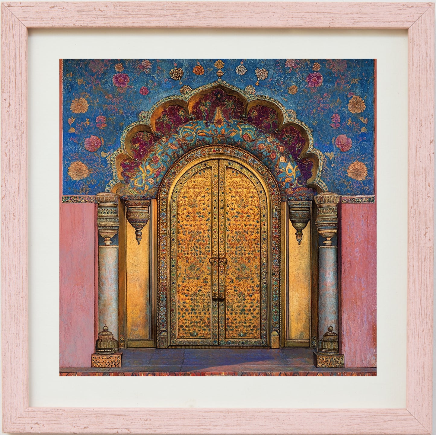 Heritage Doorway - Rajasthani Pink