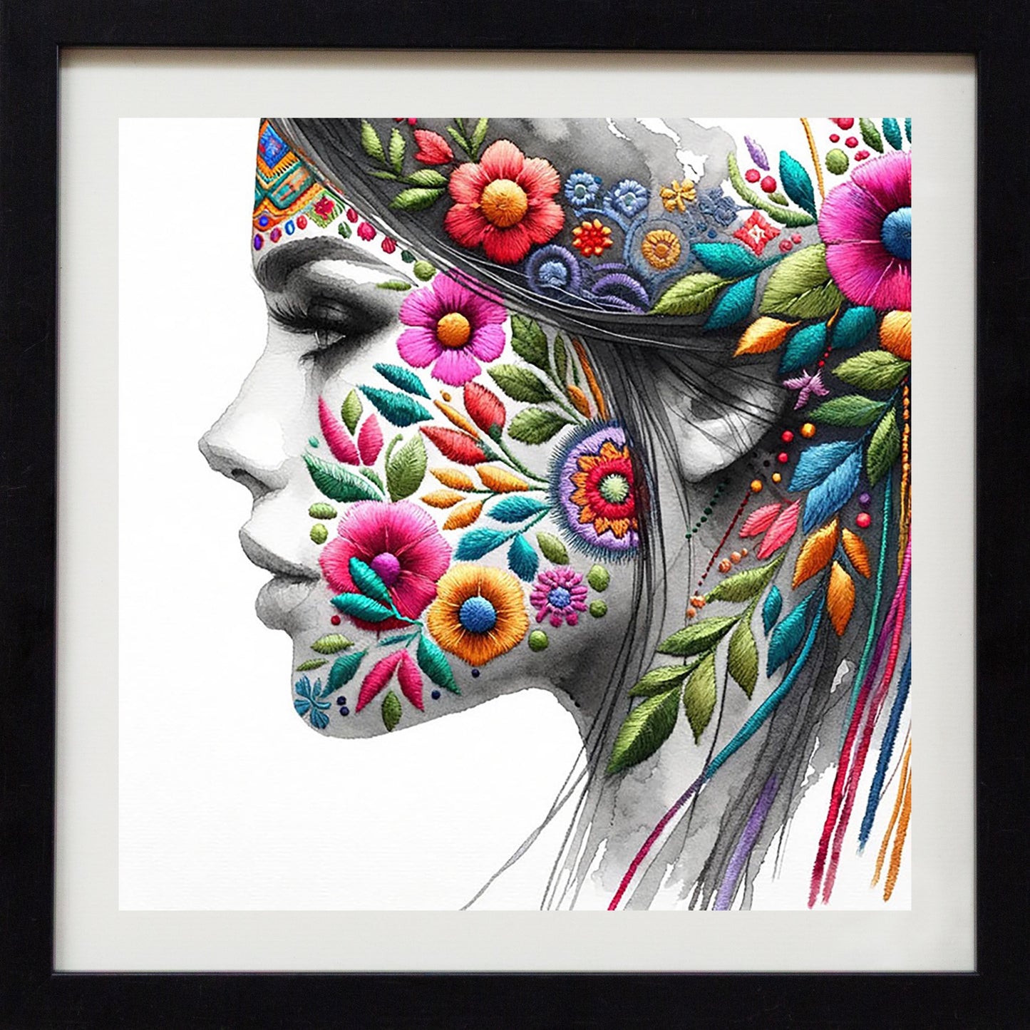 She Blooms – Portrait Print